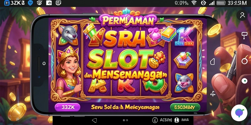 Screenshot utama 33ZK menampilkan antarmuka slot yang menarik dan penuh warna.