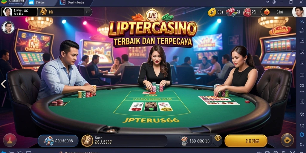 Tampilan gameplay Live Casino yang mendebarkan di JPTERUS66.