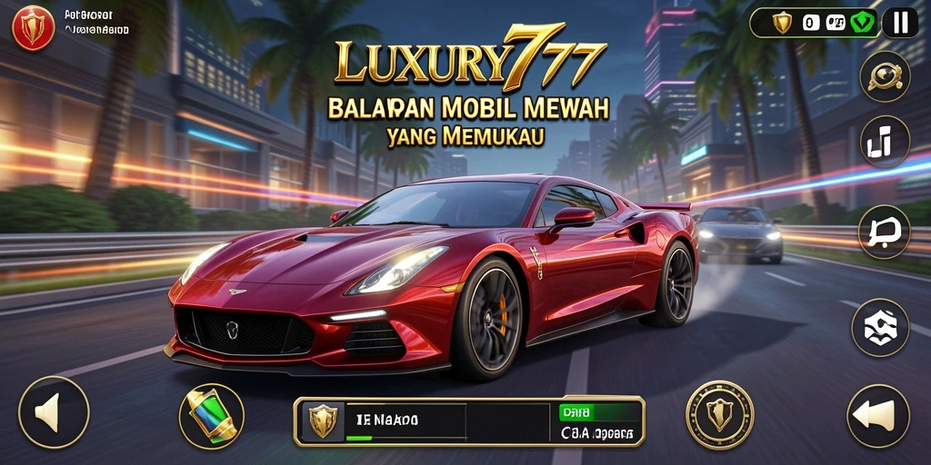 Tampilan gameplay Racing LUXURY777 yang seru dan menegangkan.