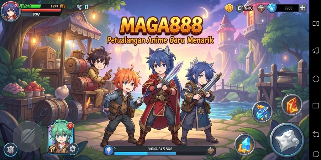 Gameplay MAGA888 yang penuh warna dan karakter menarik.