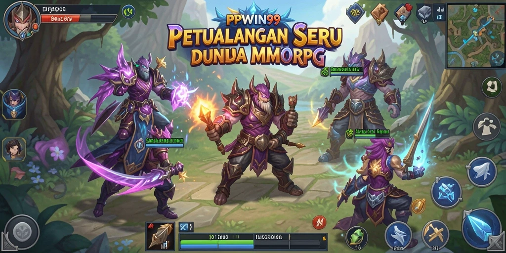 Gameplay seru di dunia MMORPG dengan grafik menakjubkan.