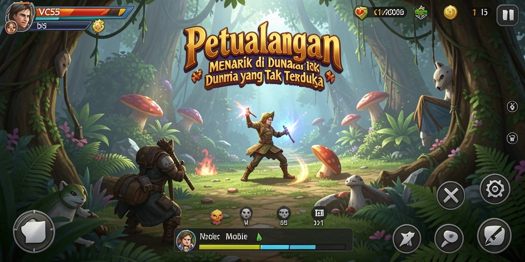 Tampilan gameplay seru dan menantang di VC55.